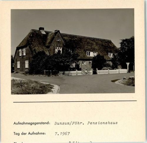 Dunsum Pensionshaus Foto montiert auf Karton