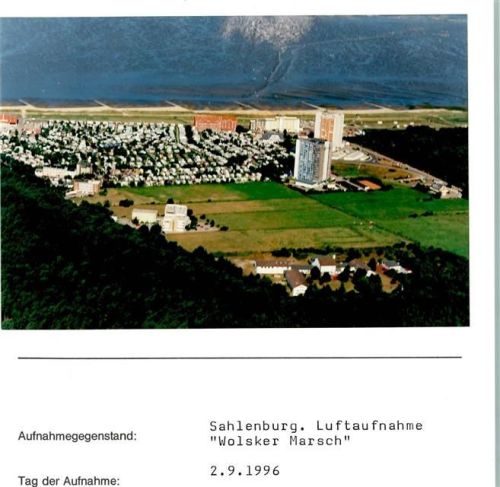Sahlenburg Wolsker Marsch Foto montiert auf Karton