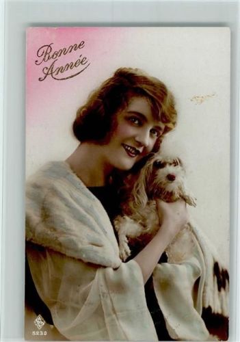 Frau mit Hund