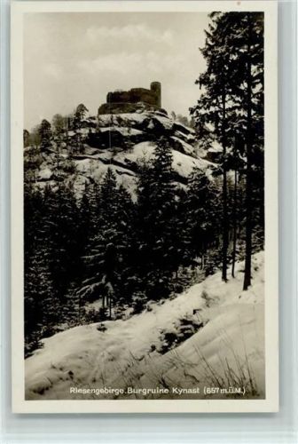 Kynast 1938 Riesengebirge- Burgruine AK