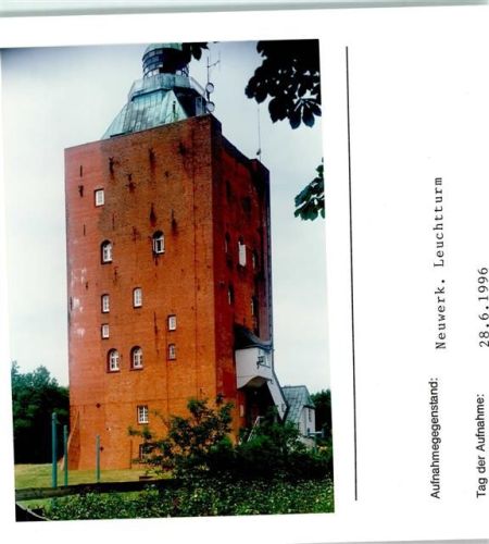 Hamburg-Insel Neuwerk Foto montiert auf Karton Leuchtturm