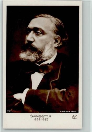 Nr. 72 Franz. Politiker Gambetta 1838-1882 - Fotoraf Carjat A. Noyer Foto AK