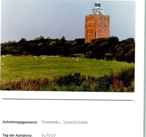 Hamburg-Insel Neuwerk Foto montiert auf Karton