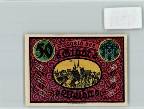 Weida Notgeld Stadtkirche