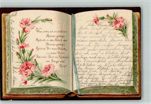 1901 Serie Nr. 385 Poesiealbum - schöne Karte AK