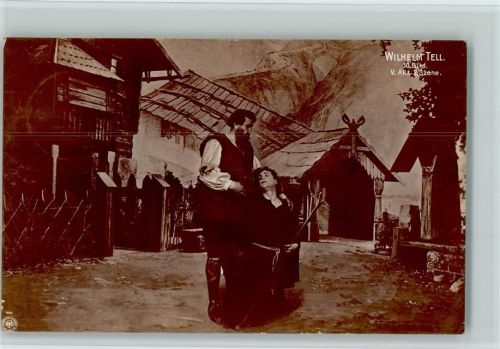 1907 Serie 1905 - Wilhelm Tell, 10. Bild, V. Akt, 2 Szene AK Theaterbilder