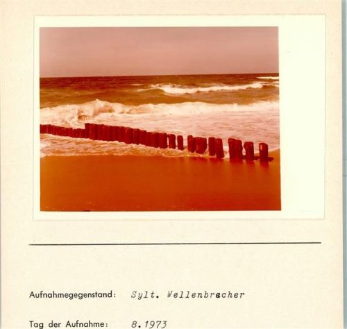 Brandung Foto montiert auf Karton Wellenbrecher