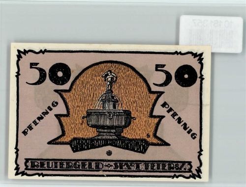 Teterow Notgeld Reutergeld Brunnen