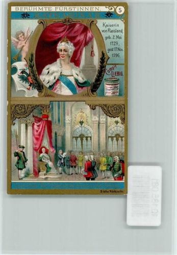 Berühmte Fürstinnen, Katharina II, Sammelbild Liebig