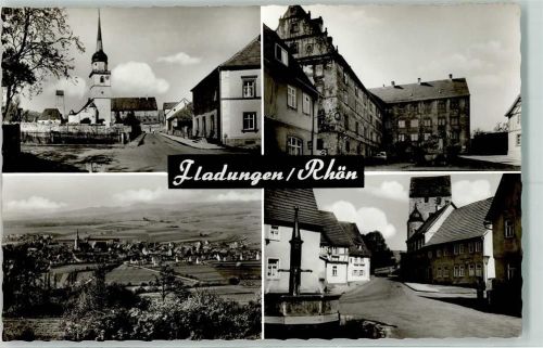 Fladungen Dorfbrunnen Kirche