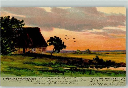 1903 S. Wencke Worpswede - Am Heiderand AK