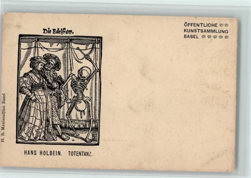 1900 Hans Holbein - Totentanz - Gerippe - Kunstsammlung Basel