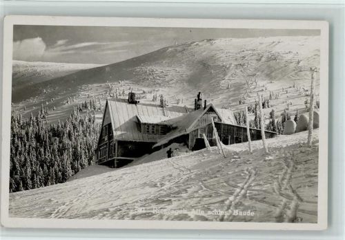 Riesengebirge Alte schlesische Baude Winteraufnahme