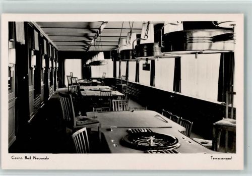 1960 Terrasensaal mit Spieltische Roulette AK