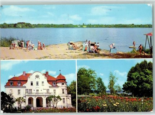 17192 O2061 Torgelow b Waren - BAdestelle am Torgelower See Bildungszentrum der Staatl. Versicherung der DDR Rosengarten
