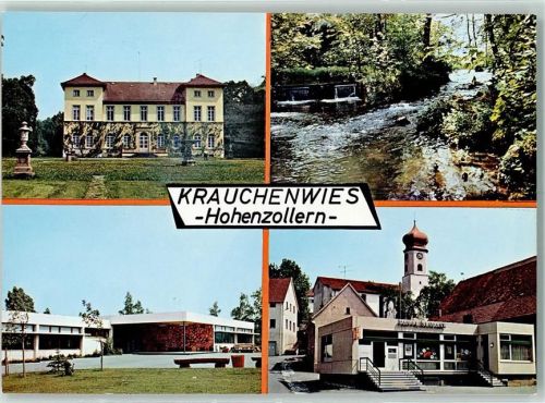 Krauchenwies Rückseite mit Abschürfungen bzw Kleberesten
