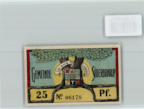 Süderbrarup Notgeld 25 Pfennig Drache Ritter