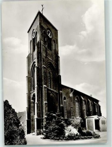 46348 W4285 Erle b Dorsten - Rückseite mit Abschürfungen bzw Kleberesten St. Silvester Kirche