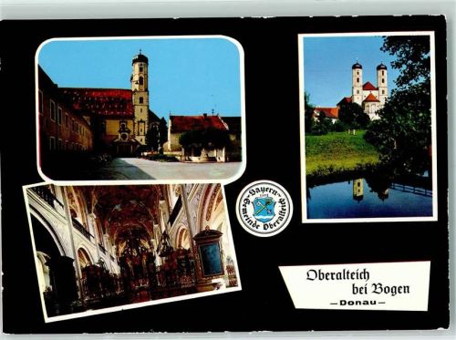 Oberalteich Rückseite mit Abschürfungen bzw Kleberesten
