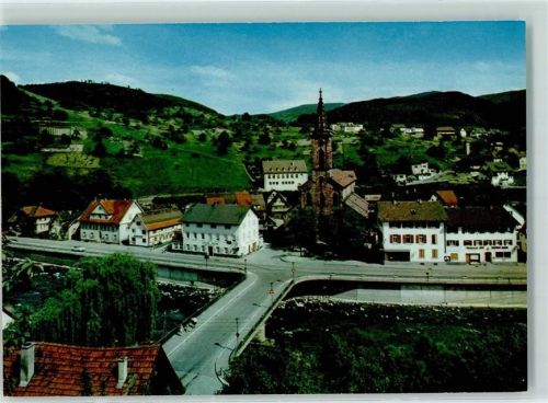 76599 W7566 Weisenbach , Murgtal - Rückseite mit Abschürfungen bzw Kleberesten