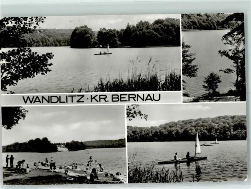 Wandlitz Rückseite mit Abschürfungen bzw Kleberesten Am Liepnitzsee