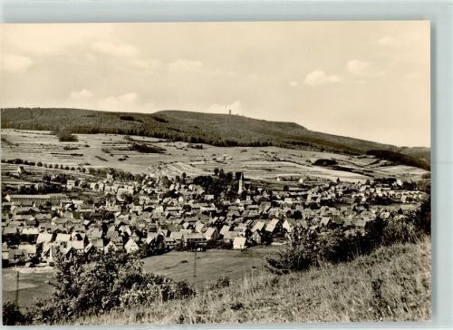 Brotterode Blick zum Großen Inselsberg Rückseite mit Abschürfungen bzw Kleberesten