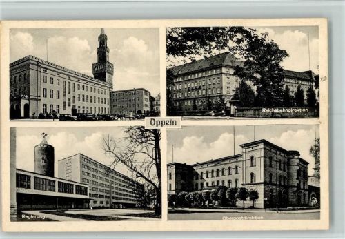 Oppeln Rathaus Reichsbahndirektion Regierung Oberpostdirektion