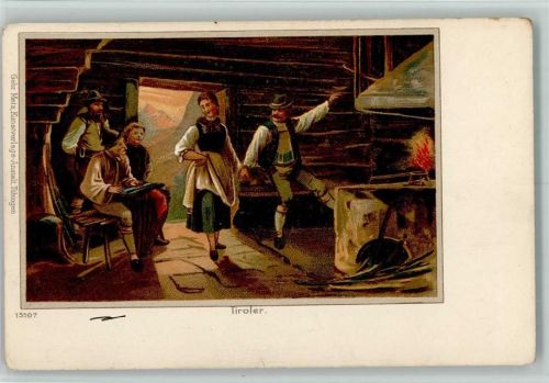 Tiroler beim Tanzen in Tracht