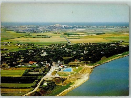 Keitum Fliegeraufnahme Im Hintergrund Westerland