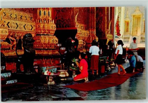 Bangkok The most attractively decorated main enterence of Wat Phra Keo or Temple of Emerald Buddha