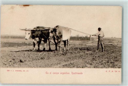 1900 Verlag J. Peuser Nr. 326 Landwirtschaft Pflug Rastreando
