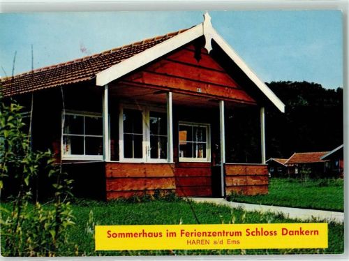Haren Rückseite mit Abschürfungen bzw Kleberesten Sommerhaus Ferienzentrum Schloss Dankern
