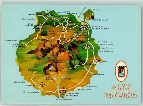 Las Palmas de Gran Canaria Landkarte Gran Canaria