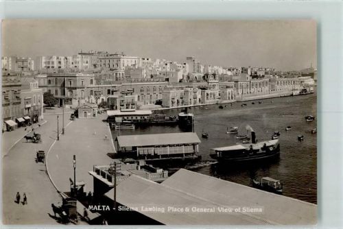 Sliema 1934 Landing Place & General View of Sliema AK