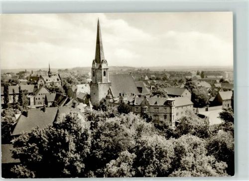 Lützen Blick vom Schloßturm Rückseite mit Abschürfungen bzw Kleberesten