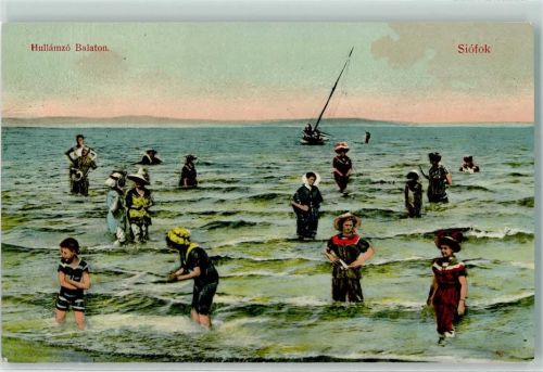 Siofok 1909 Badeleben Balaton See