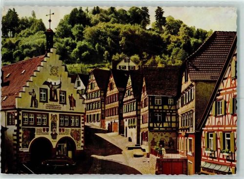 Schiltach Marktplatz Rathaus VW Käfer