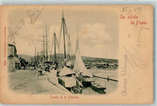 Rijeka 1899 canale de la Fiumara