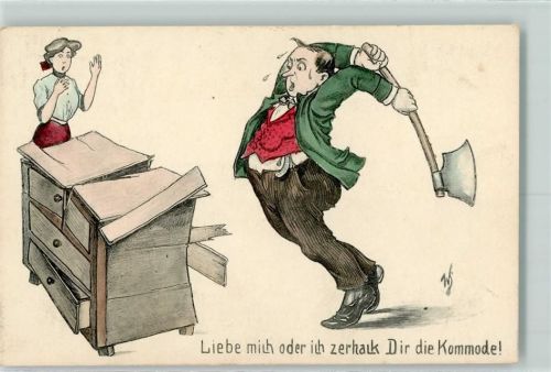 Humor Poesie / Liebe AK