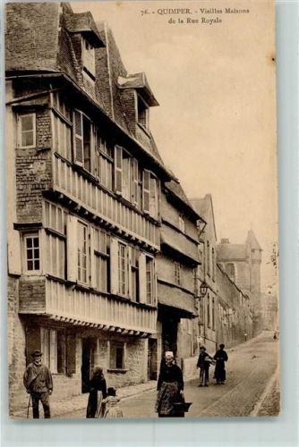Quimper 1918 Vieilles Maisons de la Rue Royale AK
