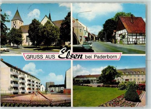 Elsen Kinderspielplatz Fachwerkhaus Kirche