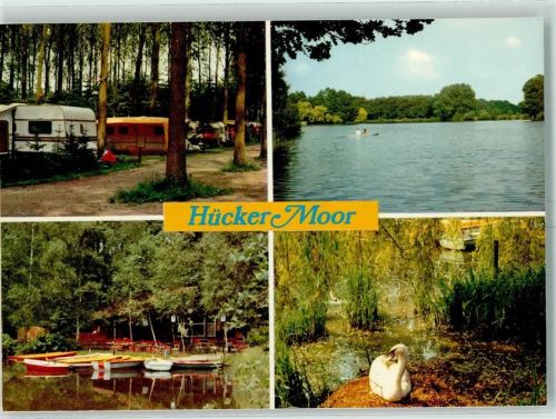 Spenge Hücker Moor Campingplatz Ruderboote Schwan