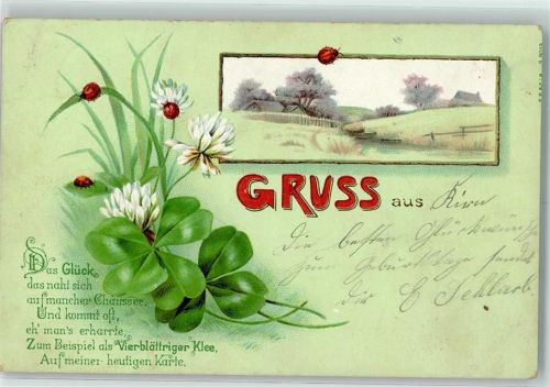 1899 Gruss aus Spruch AK