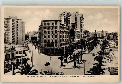 Casablanca 1951 Le Boulevard du 4 AK