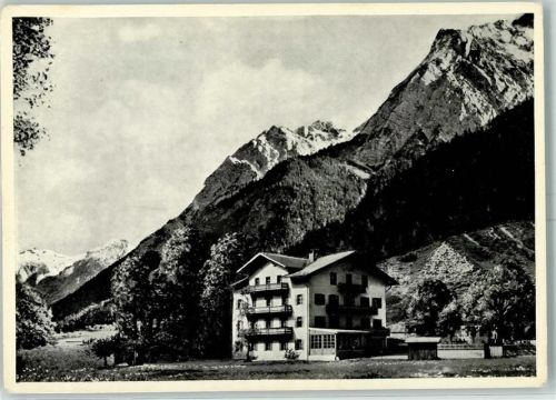 Hinterriß Herzogl. Coburg. Gasthof Alpenhof mit Risser- und Lalider Falken Hüttenstempel