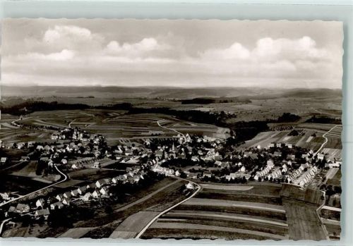 Villingendorf Rückseite mit Abschürfungen bzw Kleberesten Fliegeraufnahme