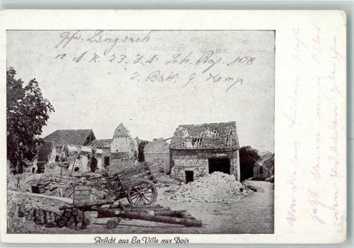 10500 La Ville-aux-Bois 1916 - zerstörte Gebäude