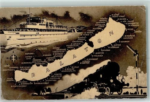 Siofok Motorschiff Eisenbahn Balaton