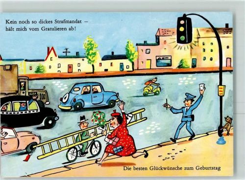 Zoecke Humor Geburtstag AK