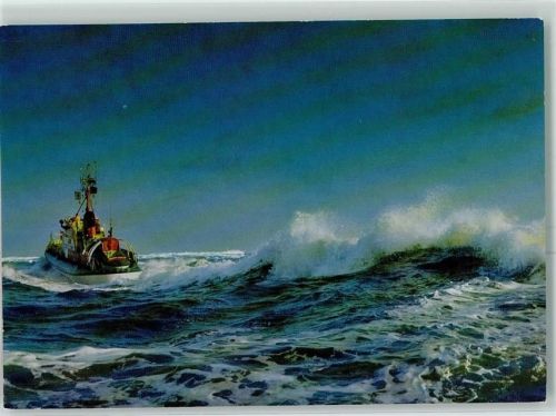 Rettungskreuzer auf Kontrollfahrt Stempel: Moby Dick Hochseefahrt Reederei Seetouristik